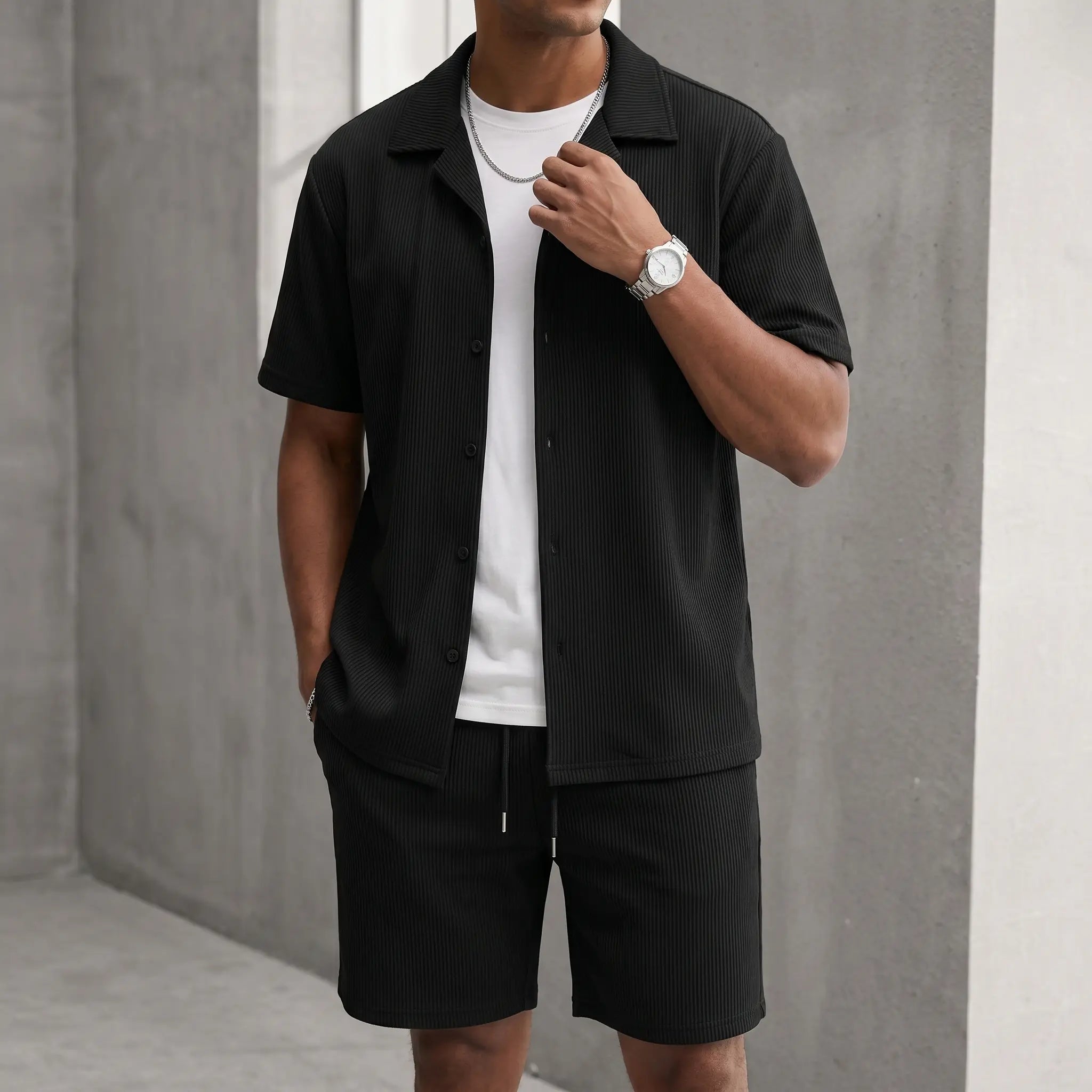 Kaze Ribbed Cotton Set