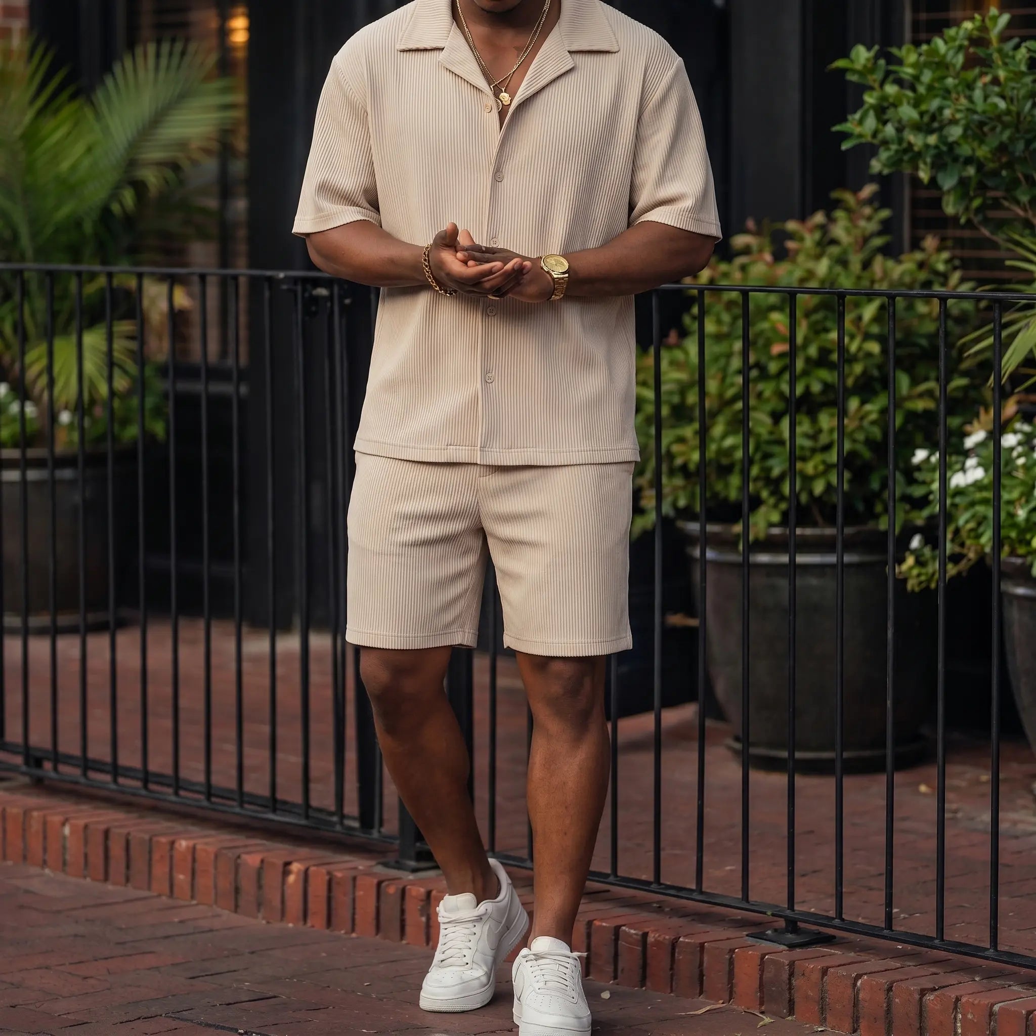 Kaze Ribbed Cotton Set