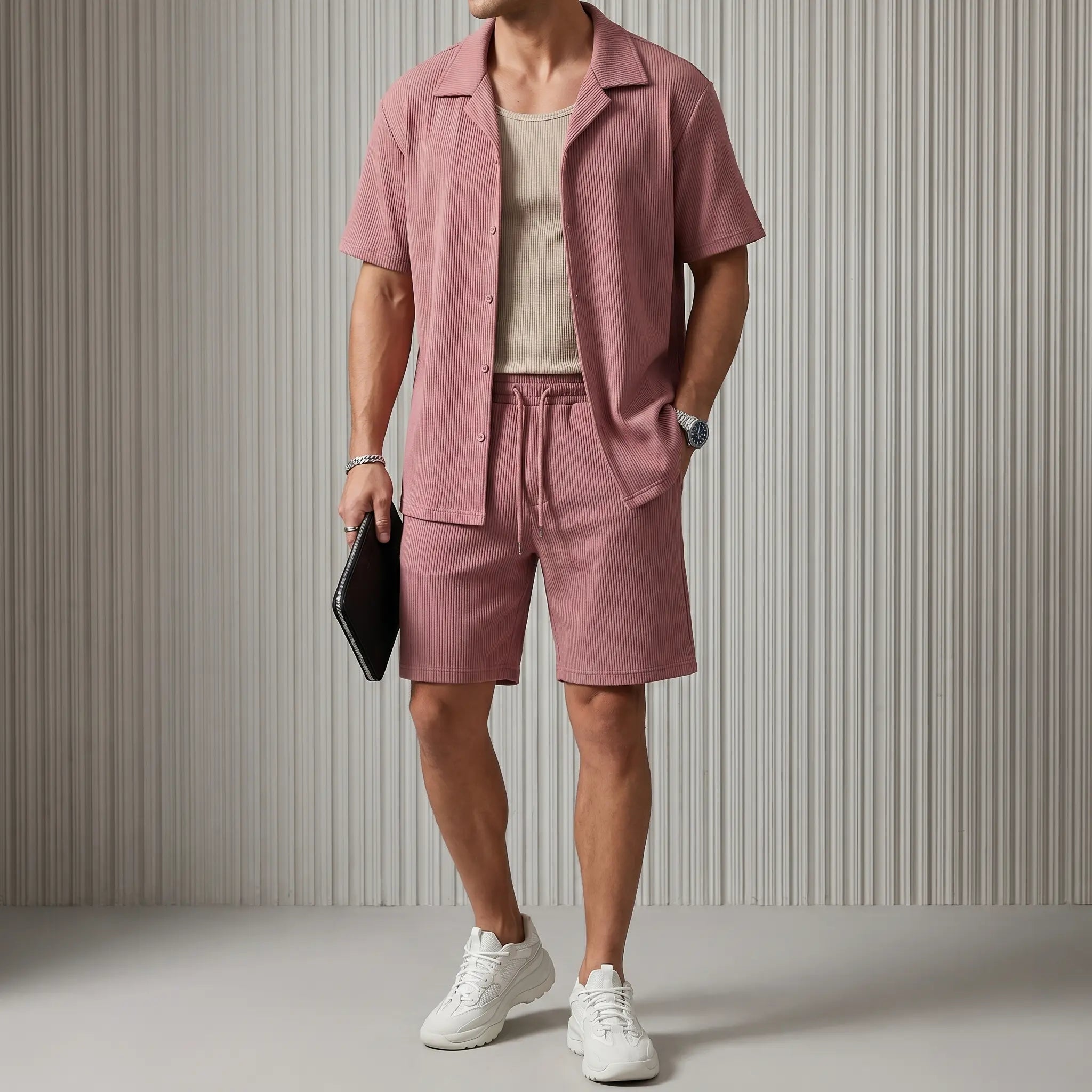 Kaze Ribbed Cotton Set