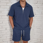 Mino Textured Polo Set