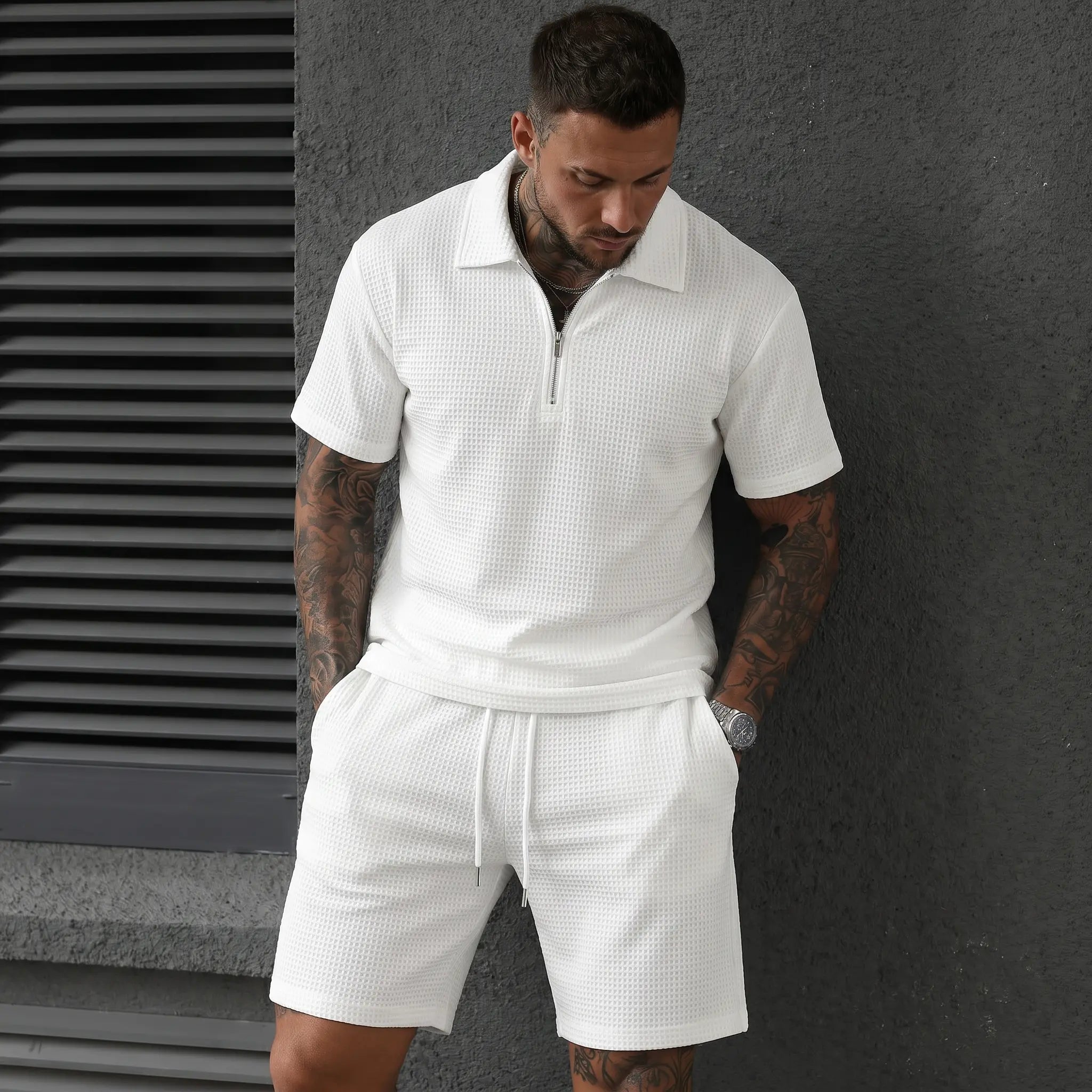 Mino Textured Polo Set