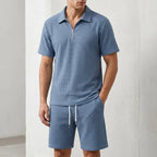 Mino Textured Polo Set