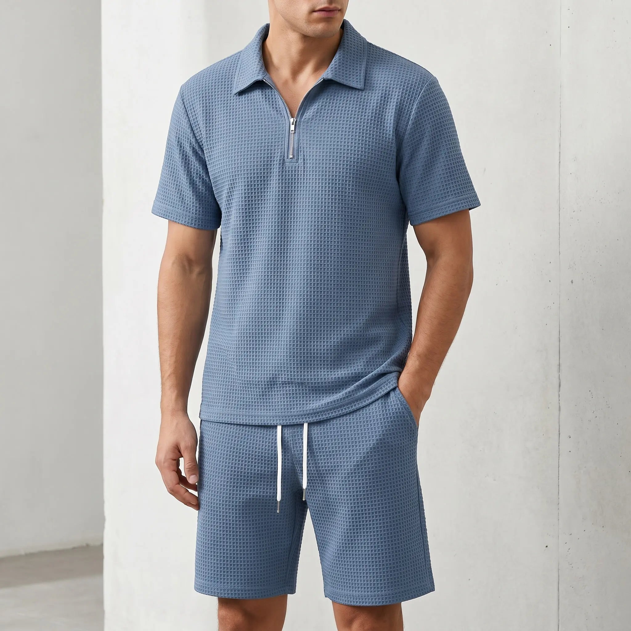 Mino Textured Polo Set